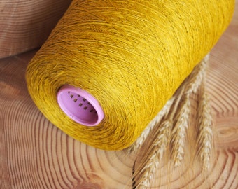 500 g/ 17,5 oz Natural Linen Yarn, High Quality, Linen Yarn For Crochet, Knitting