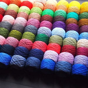 SPECIAL OFFER - 100 Linen yarn colors, 10g balls for crochet, knitting, weaving, other craft, 1 kg, 35oz