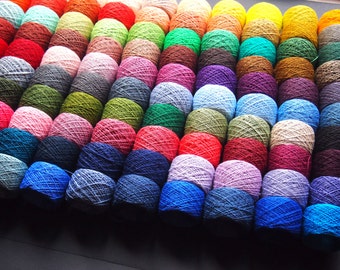 SPECIAL OFFER - 100 Linen yarn colors, 10g balls for crochet, knitting, weaving, other craft, 1 kg, 35oz