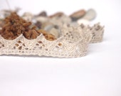 Natural Linen Lace Trim, High Quality, 5 m /5.5 yards