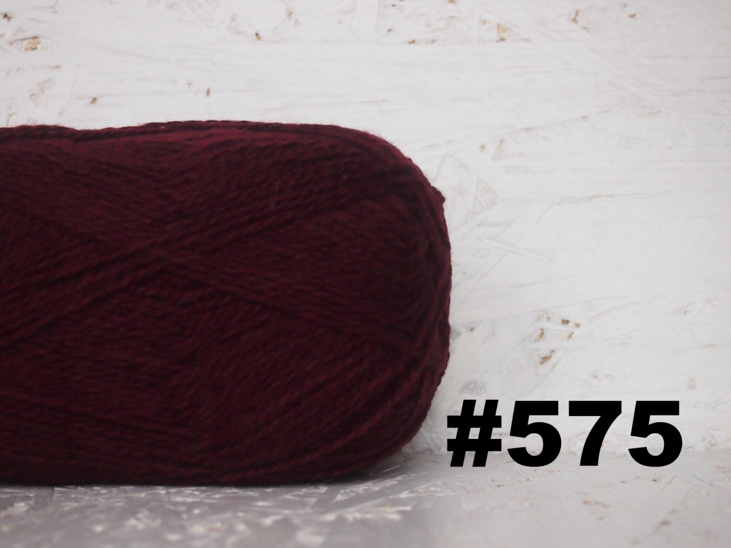 WOOL YARN Wool Burgundy for Knitting Crochet Lithuanian Wool