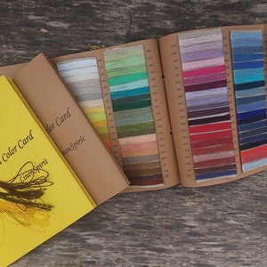 100 COLORI DI LINO, Cartella Colori Filati - Palette Filati di Lino