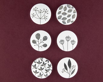 FLORAL • Magnet-Set • 6 Stück