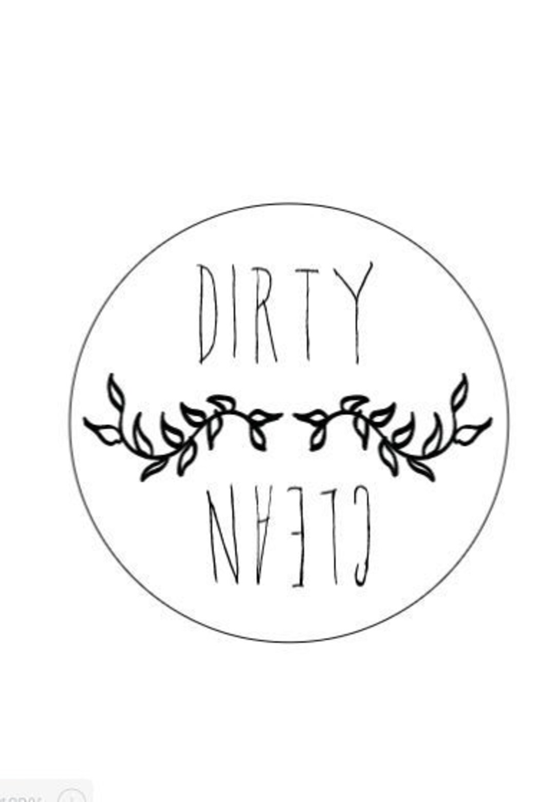 Farmhouse Clean/dirty Dishwasher Etsy