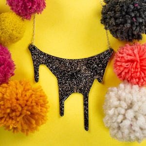 Sparkly Bib Necklace / Bold Necklace / Chunky Jewellery / Chunky Necklace