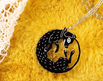 Black Dog Necklace