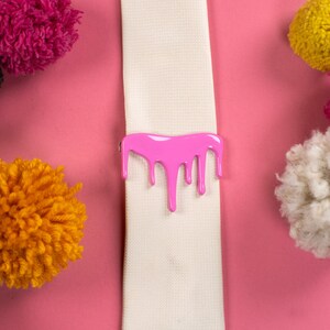 Pink Tie Bar / Men&#39;s Tie Clip / Men&#39;s Tie Bar / Quirky Gift for Him / Nerd Jewelry / Unique Tie Clip