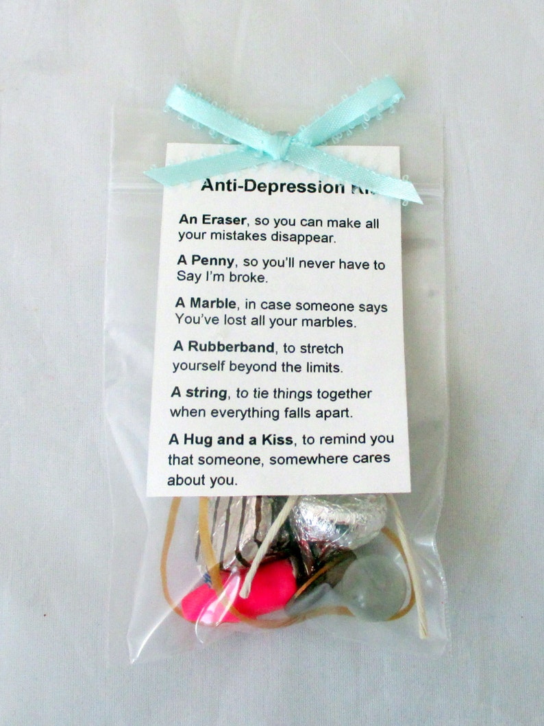 Anti-depression kit uplifting quote gift for friend novelty | Etsy