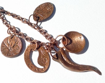 Copper Charm Bracelet