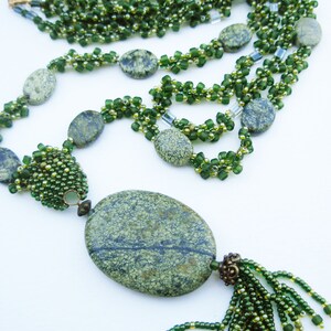 Forest Inspired Tassel Necklace image 4