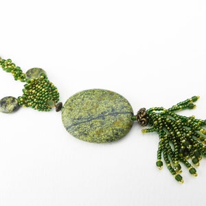 Forest Inspired Tassel Necklace image 1