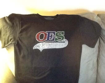 Order Of Eastern Star Rhinestone Tshirt