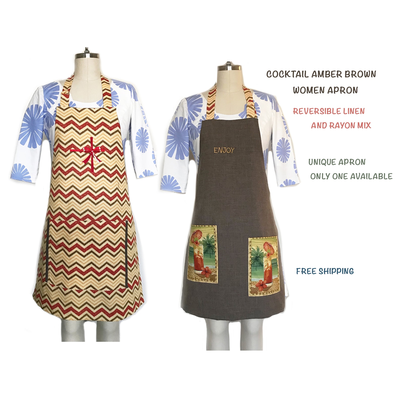 Unique aprons for ladies customized aprons for women ladies Etsy