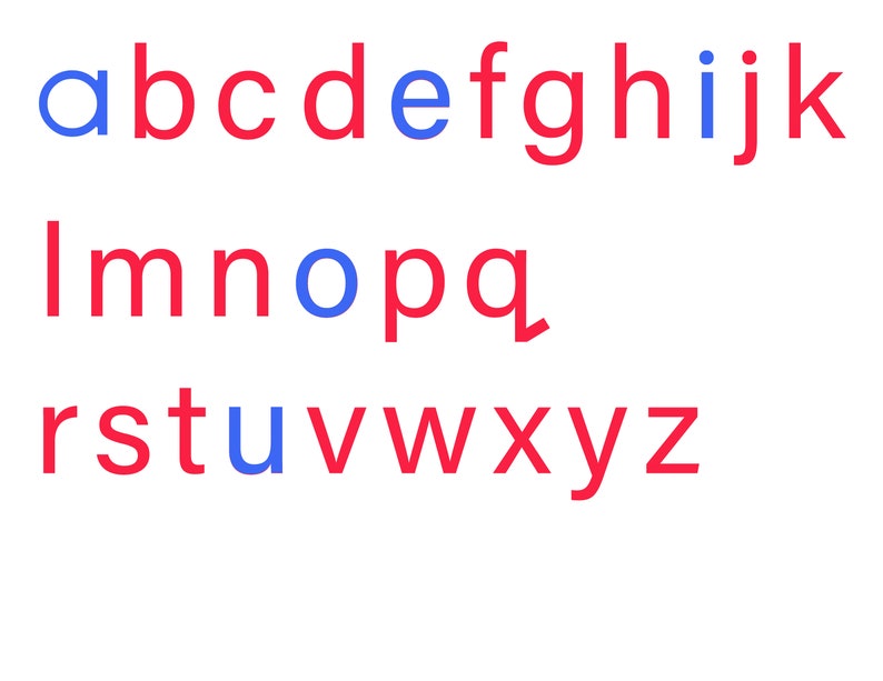 Montessori Print Alphabet Letters Print Alphabet Montessori Etsy