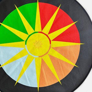 Tappetino per la celebrazione della vita con biglietti da visita, tappetino per la celebrazione del sole Montessori, tappetino per la celebrazione del compleanno Montessori, tappetino per le quattro stagioni