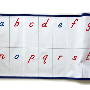 Montessori Lowercase Alphabet Roll, Language Learning, Early childhood