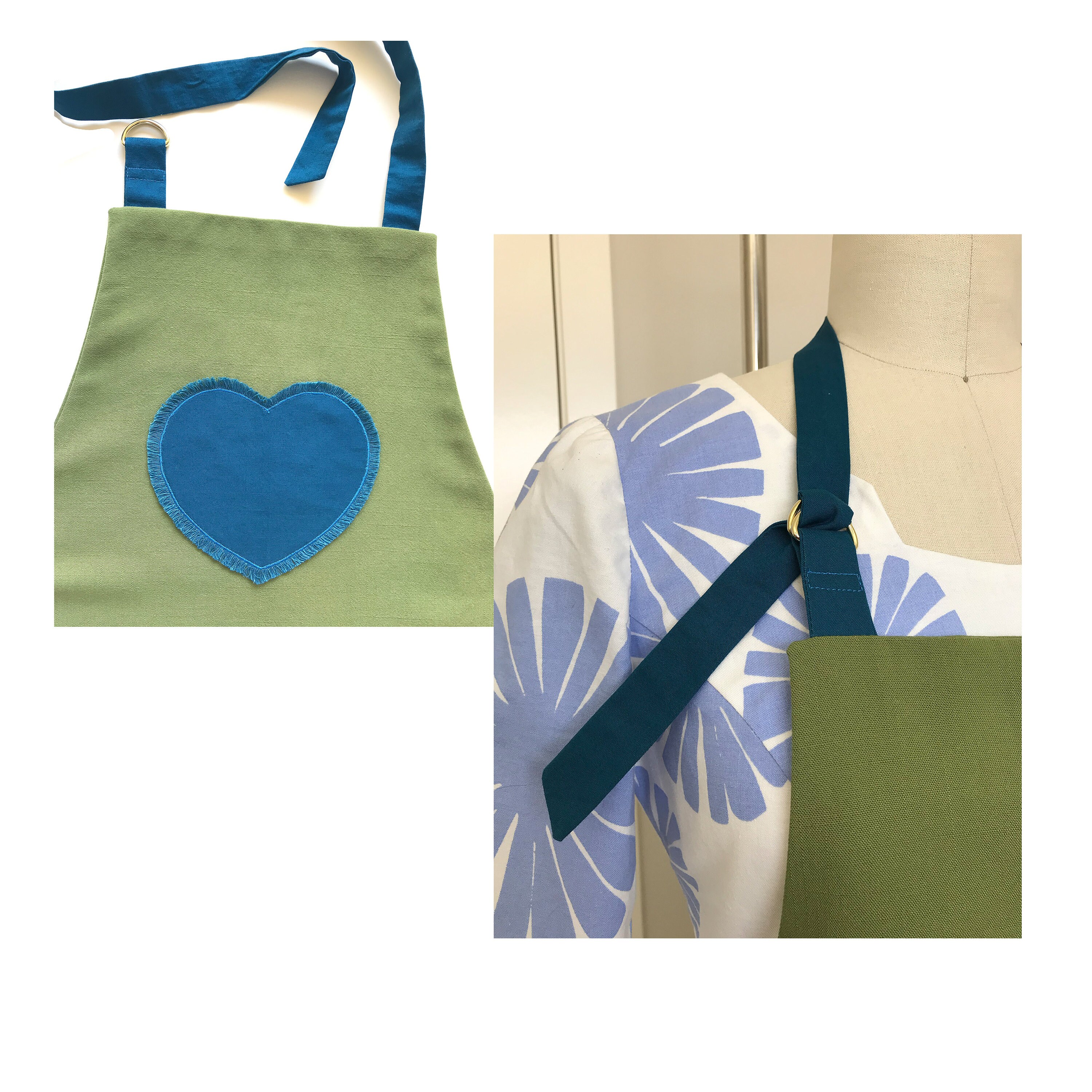 Unique aprons for ladies Olive green Apron customized aprons Etsy