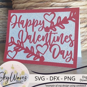 Valentines Day Card SVG Bundle Cut Files - Etsy