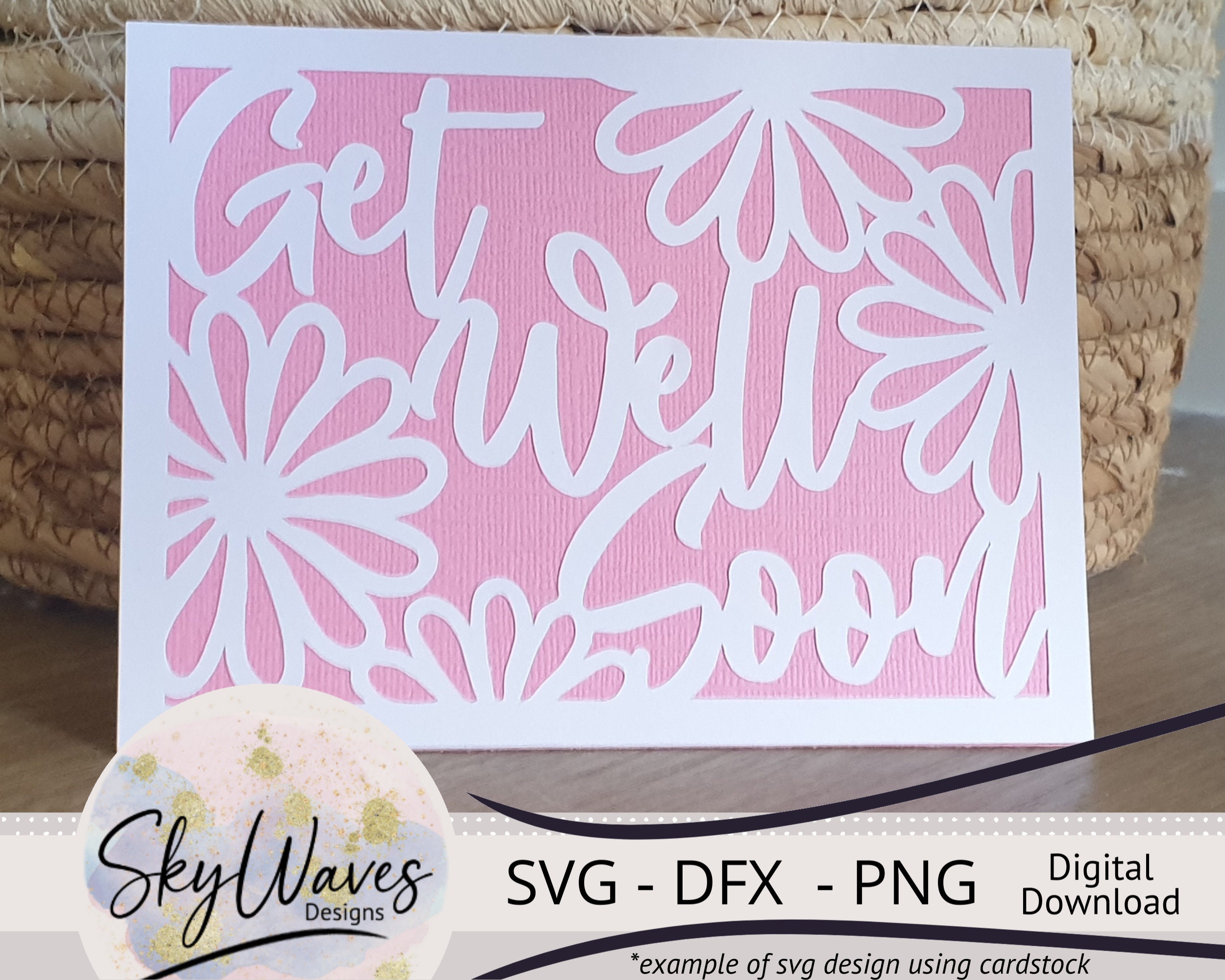 Get Well Soon Svg Card Template Bundle Cricut Get Well Soon - Etsy ...