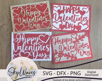 Valentines day card SVG bundle cut files