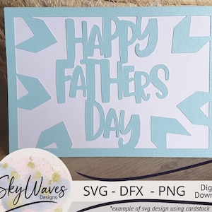 Biglietto per la festa del papà svg, dfx e png taglia file - biglietto per la festa del papà Cricut