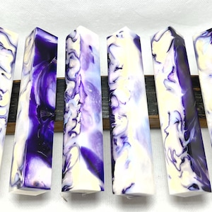 Epoxy resin pen blank, woodturning pen, Resin craft.