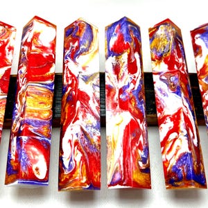 Alumilite resin pen blank, woodturning pen, Resin craft.