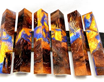 Stabilised Scottish Elm hybrid pen blanks