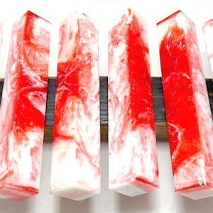 Epoxy resin pen blank, woodturning pen, Resin craft.
