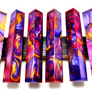 Alumilite resin pen blank, woodturning pen, Resin craft.