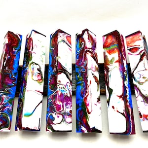Epoxy resin pen blank, woodturning pen, Resin craft.