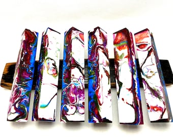 Epoxy Resin Pen Blank: Woodturning Craft (20x20x130mm)