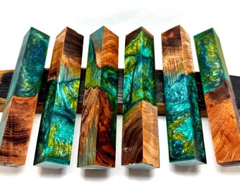 Stabilised Scottish Elm hybrid pen blanks