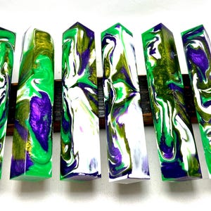 Alumilite resin pen blank, woodturning pen, Resin craft.