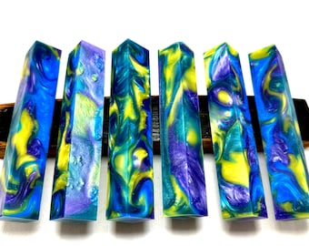 Alumilite Clear Resin Pen Blank: Woodturning Craft (20x20x130mm)
