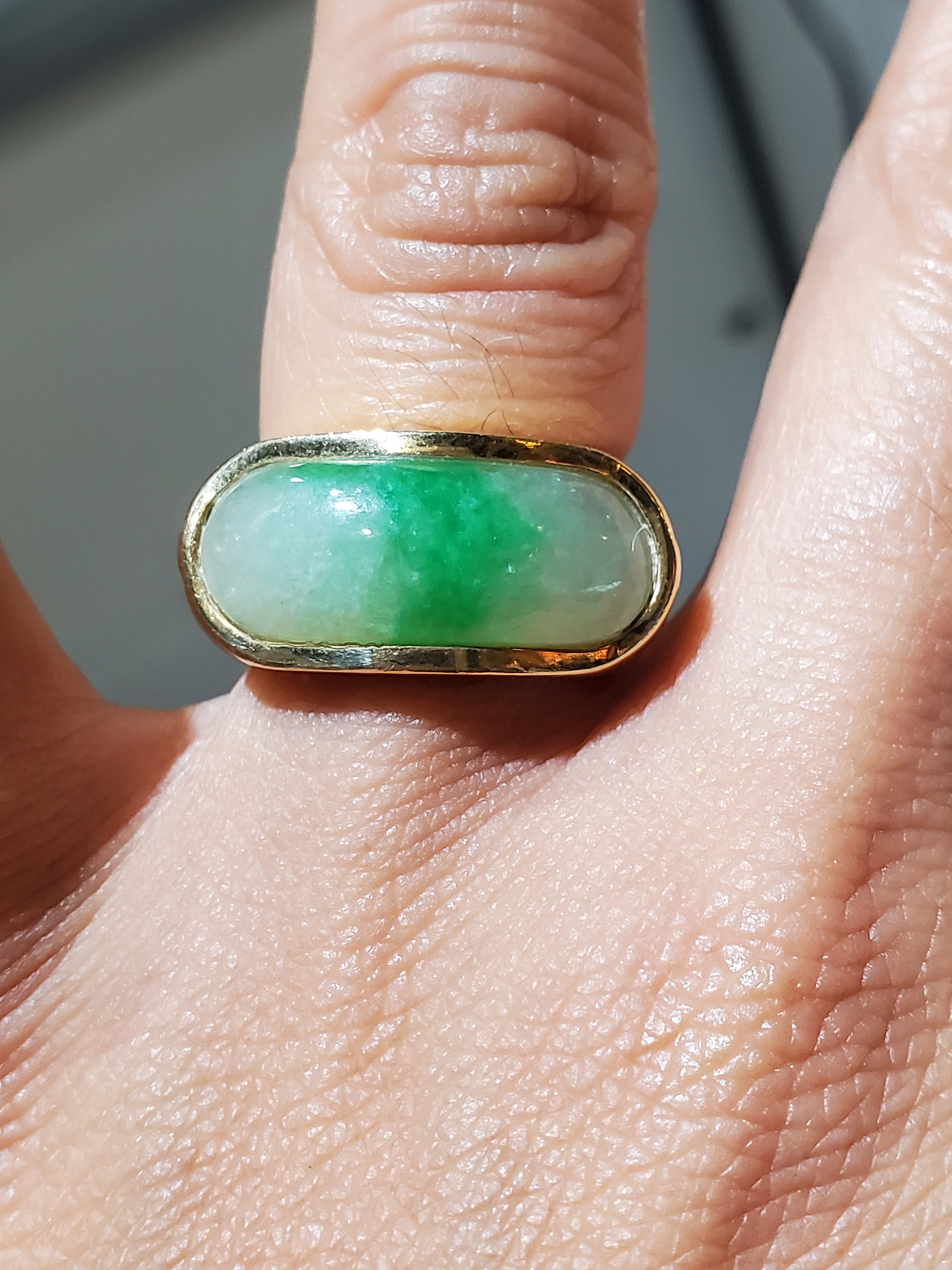 Jade saddle ring deals