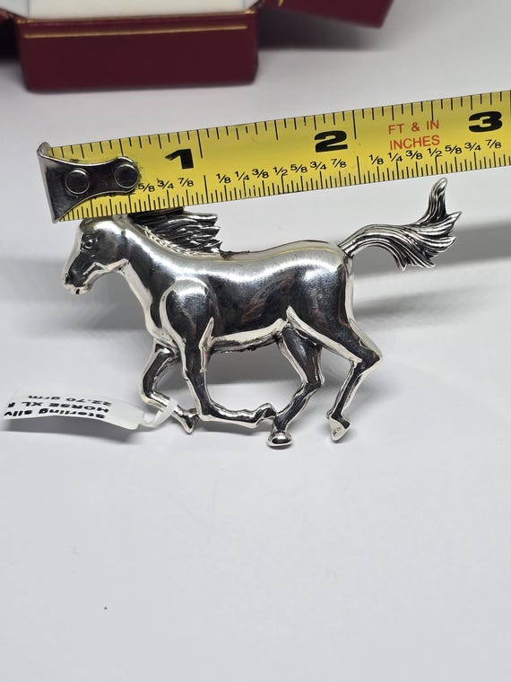 Sterling Silver Horse Statement Ring - Adjustable… - image 3
