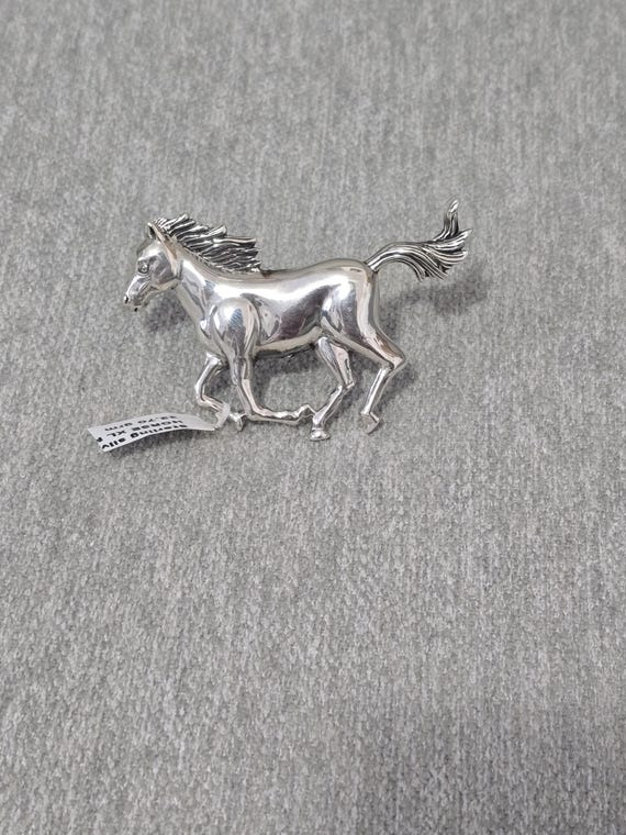 Sterling Silver Horse Statement Ring - Adjustable… - image 8