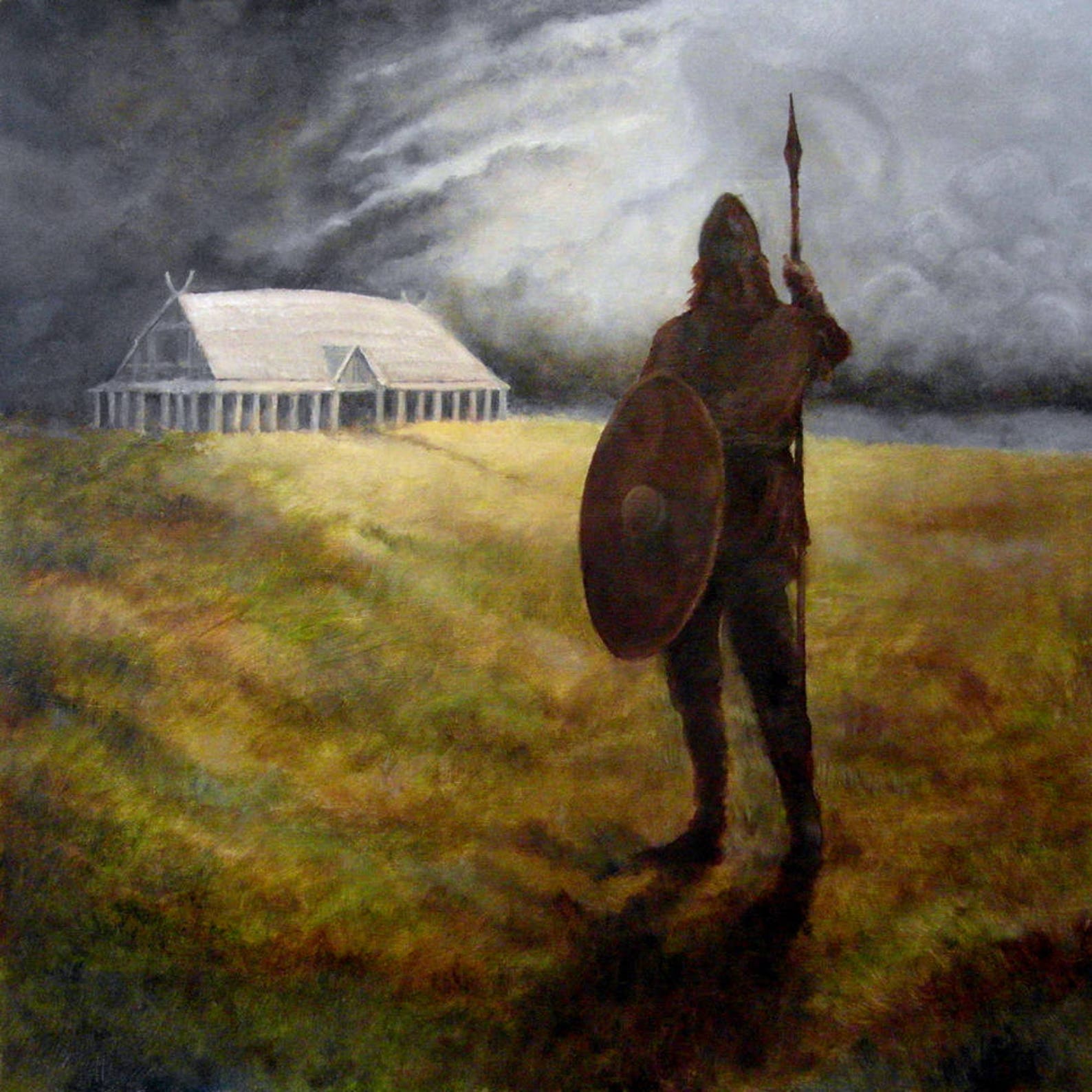 Heorot Viking Mead Hall and Grendel's Mother Greetings Etsy