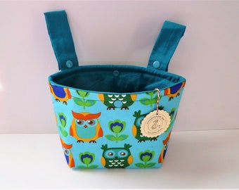 Handlebar bag "Owl turquoise"