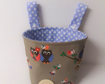 Handlebar bag "Owls with dots"