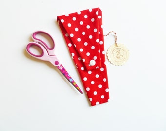 Scissor Bag "Red with dots"