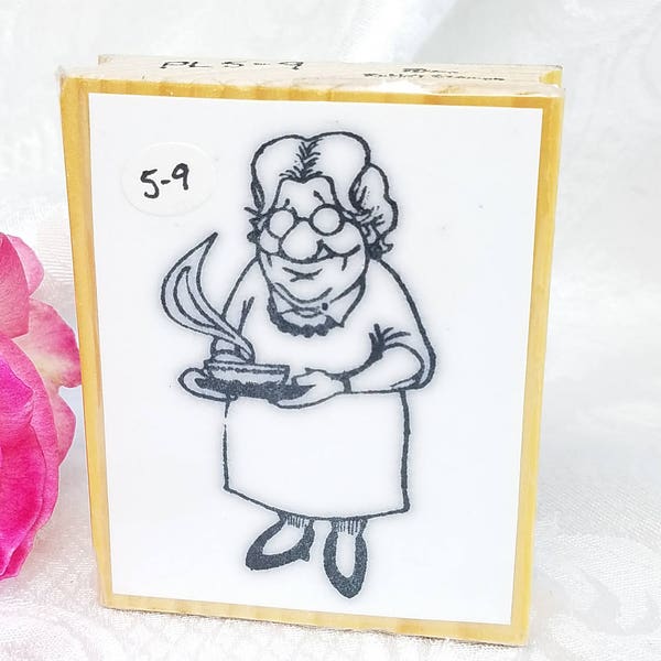 buy old stamp paper online Grandma Rubber Stamp by Idea, Old Lady Stamp, Grandma with Soup Stamp, Vintage Retirement Stamp, funny Stamp, Get Well Grandmother Scrapbook