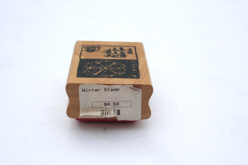 NEW Wood Mounted Santa Letter Snow Flake Rare Retired Christmas Christmas Holiday Christmas Winter Postcard Rubber Stamp Winter