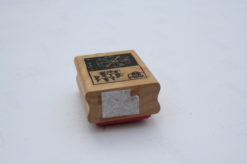 NEW Wood Mounted Santa Letter Snow Flake Rare Retired Christmas Christmas Holiday Christmas Winter Postcard Rubber Stamp Winter