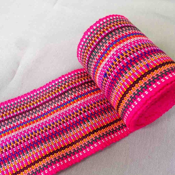 Sewing trim tape heavy duty cotton ribbon  handmade by Lisu Tribe Hippy colorful  2.5 "