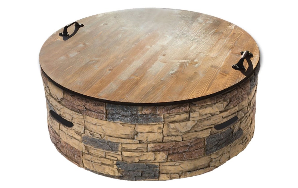 Fire Pit Covers are Wood Rustic Fire Pit Covers that are Etsy
