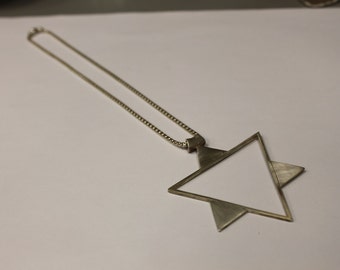 Silver Star of David Necklace