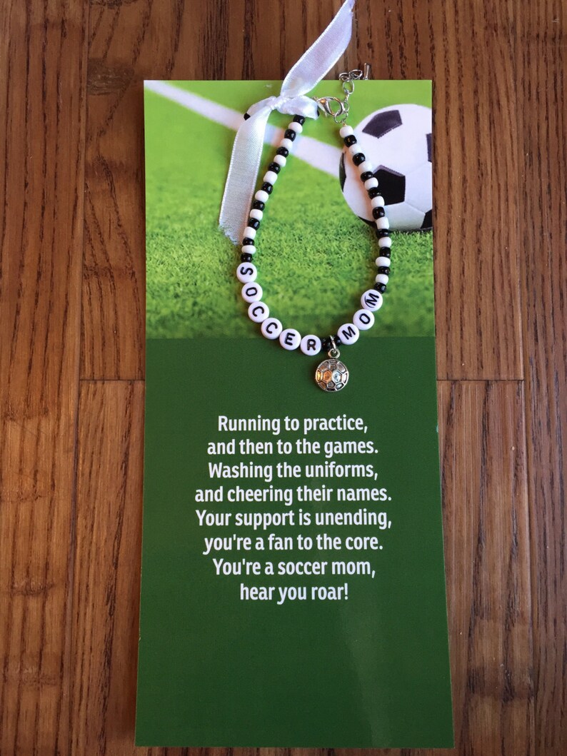 Soccer braceletsoccer mommom Christmas giftgift for Etsy
