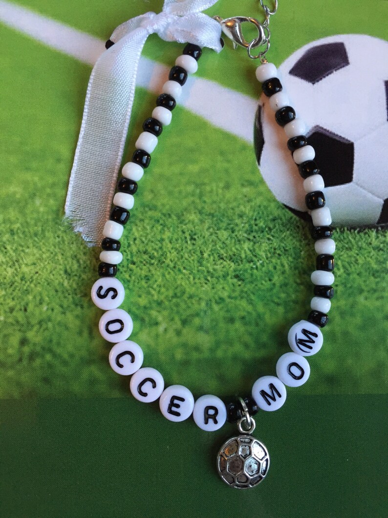 Soccer braceletsoccer mommom Christmas giftgift for Etsy